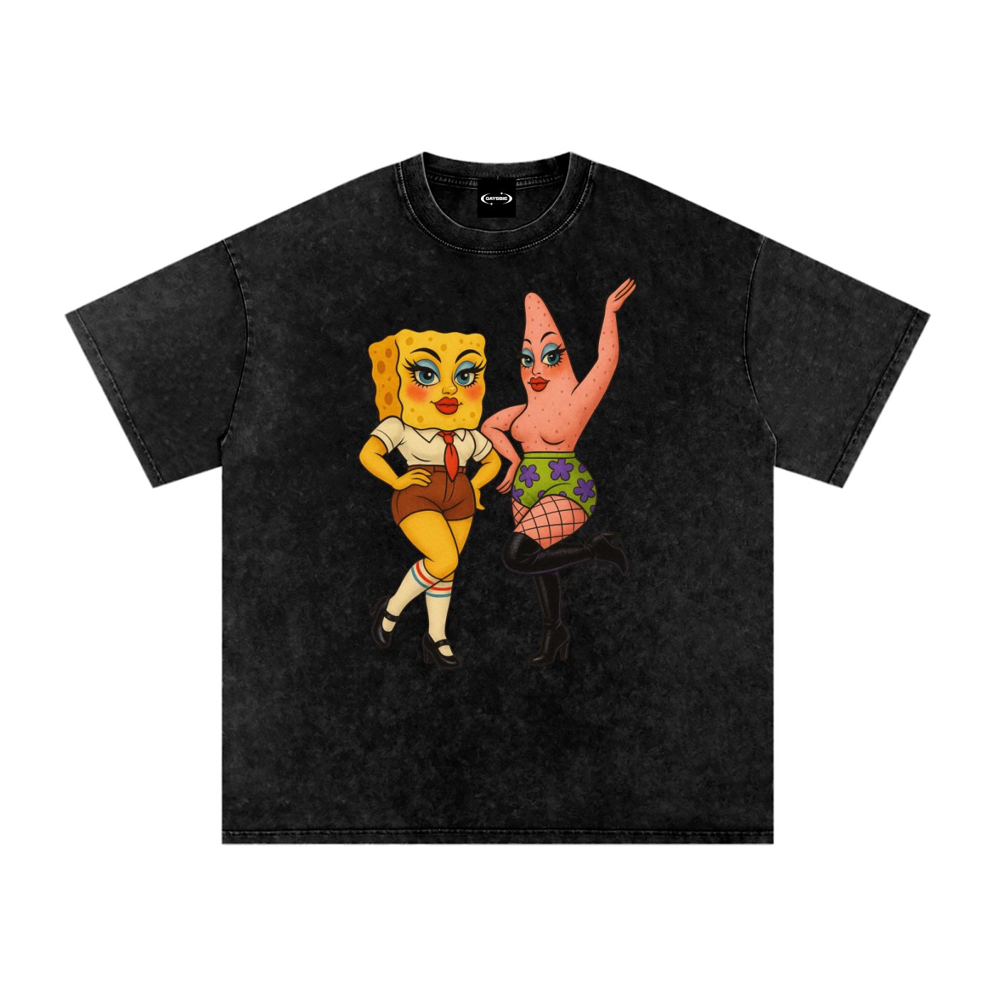 Oversize Tee MIDNIGHT / S Sponge & Patty Premium Oversized Tee ~ GAYSBIE PREMIUM MATERIALS