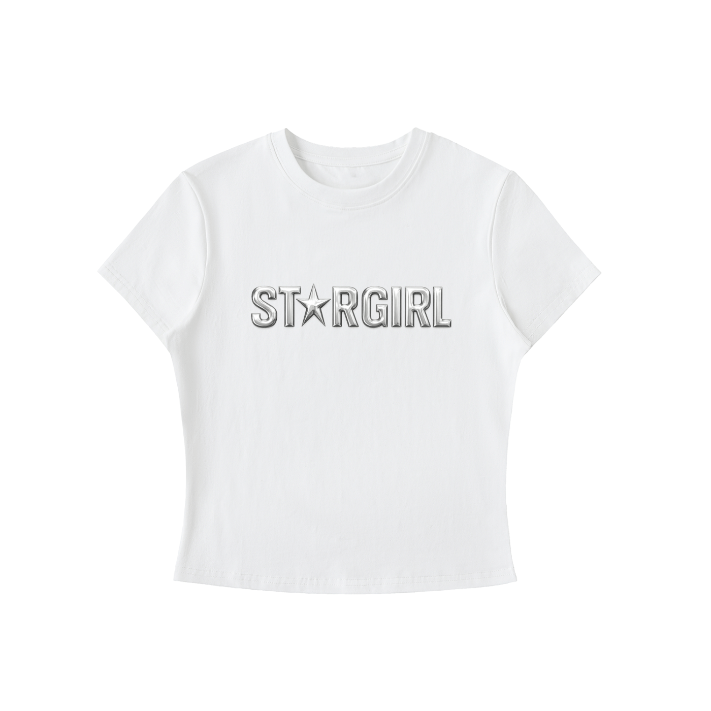 White / XS STARGIRL Bodycon Tee ~ GAYSBIE ODMPOD