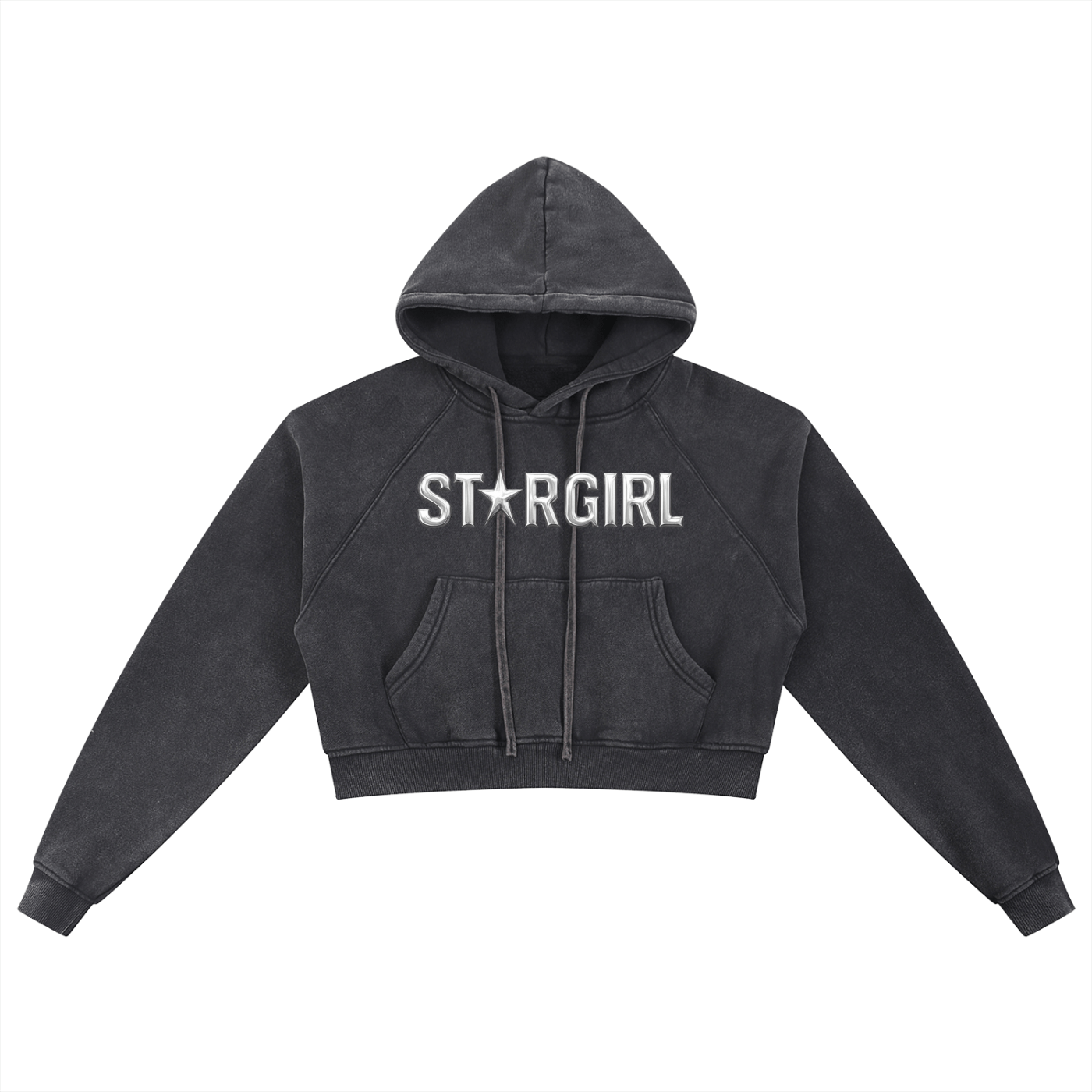 Black / S STARGIRL Premium Cropped Hoodie ~ GAYSBIE ODMPOD