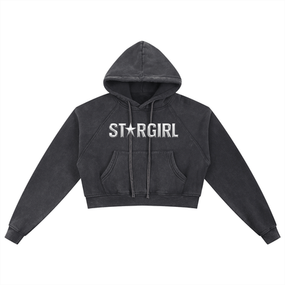 Black / S STARGIRL Premium Cropped Hoodie ~ GAYSBIE ODMPOD