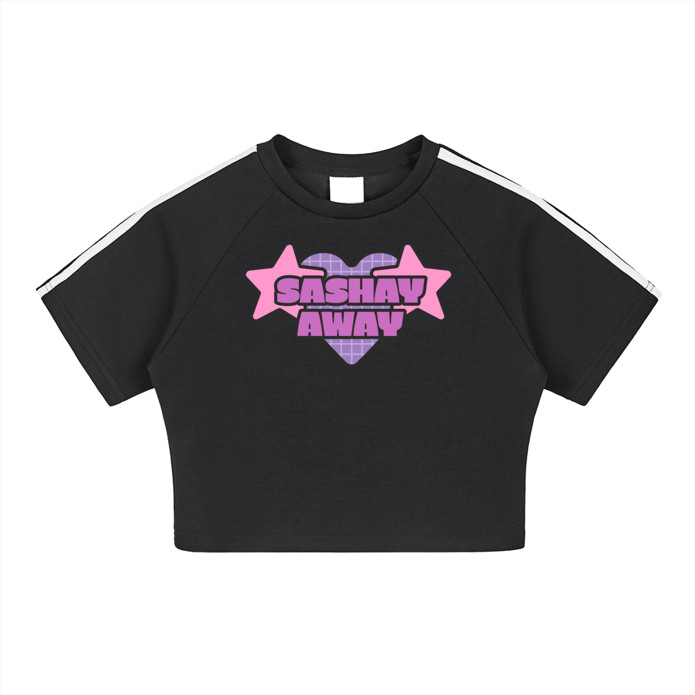 Black / S Taped Cooling Performance Crop Top ODMPOD