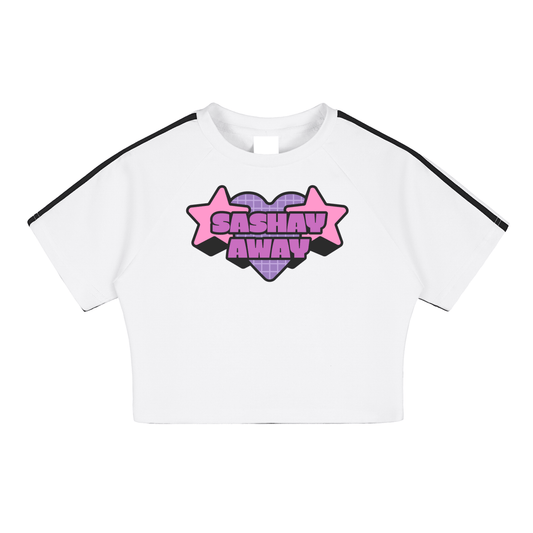 White / S Taped Cooling Performance Crop Top ODMPOD