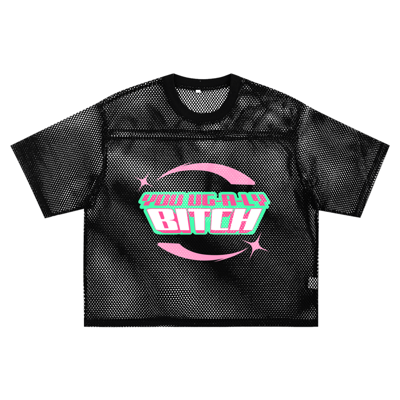 Mesh Tee MIDNIGHT / S UG-A-LY Boxy Mesh Tee ~ GAYSBIE PREMIUM MATERIALS