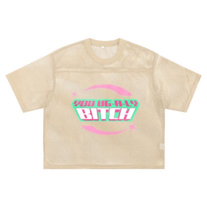 Mesh Tee PEACHY / S UG-A-LY Boxy Mesh Tee ~ GAYSBIE PREMIUM MATERIALS