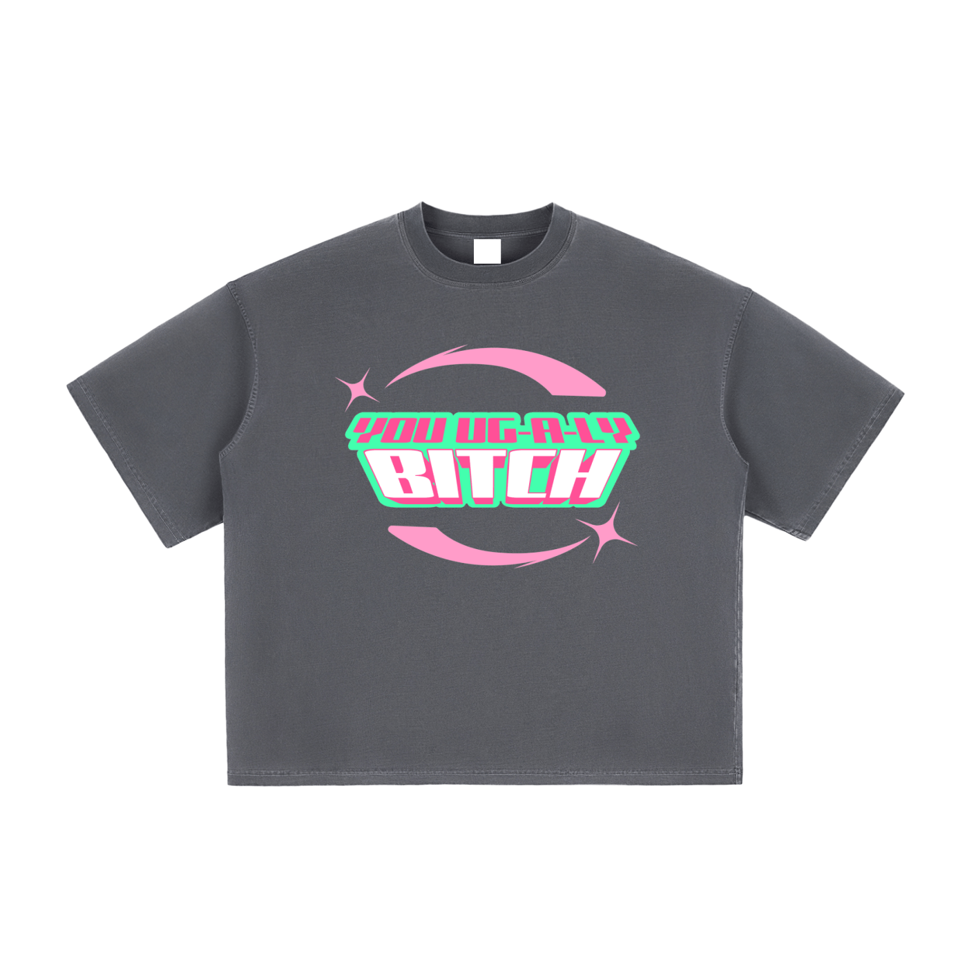 Boxy Tee ASH / S UG-A-LY Heavy Boxy Tee ~GAYSBIE PREMIUM MATERIALS