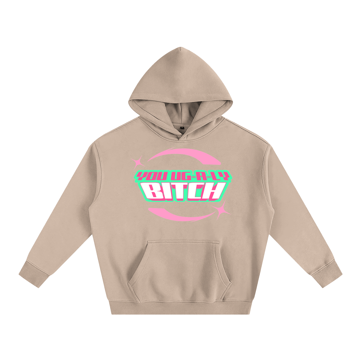 Premium Hood BLUSH / S UG-A-LY Heavy Fleece Hoodie ~ GAYSBIE PREMIUM MATERIALS