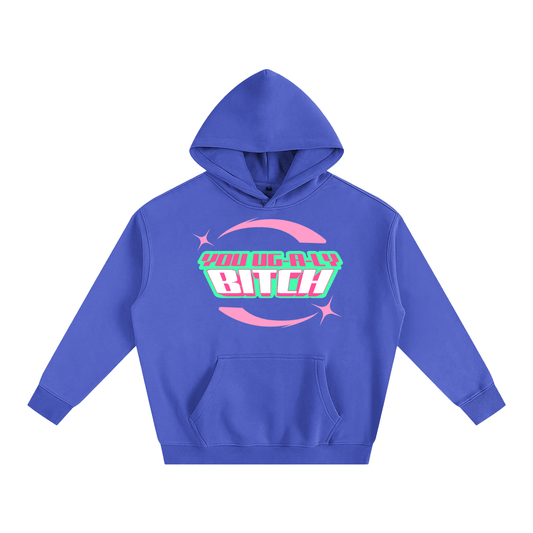 Premium Hood COSMIC / S UG-A-LY Heavy Fleece Hoodie ~ GAYSBIE PREMIUM MATERIALS