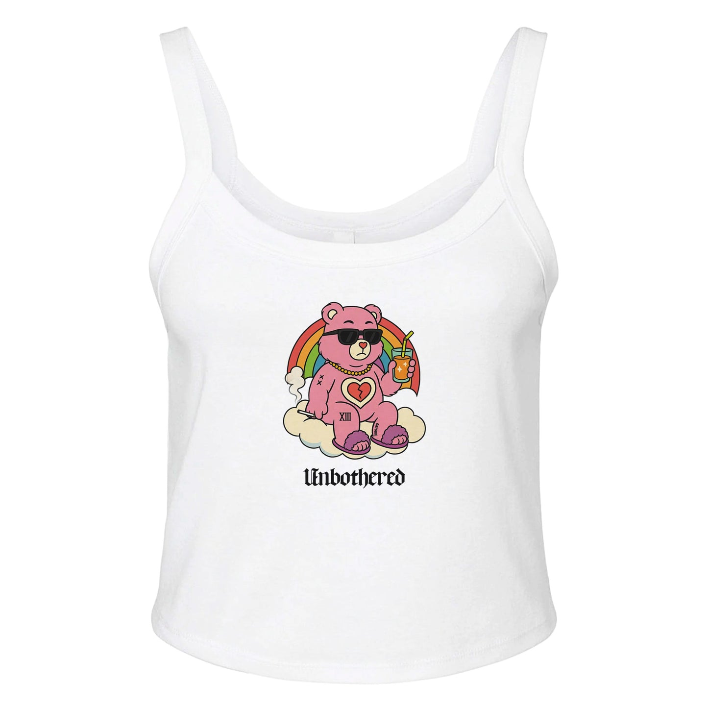 Ribbed Tank ICE / XS UNBOTHERED BEAR Baby Ribbed Tank ~ GAYSBIE PREMIUM MATERIALS