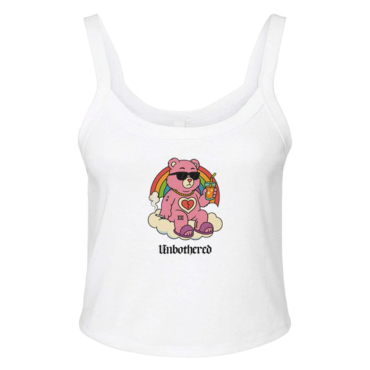 Ribbed Tank ICE / XS UNBOTHERED BEAR Baby Ribbed Tank ~ GAYSBIE PREMIUM MATERIALS