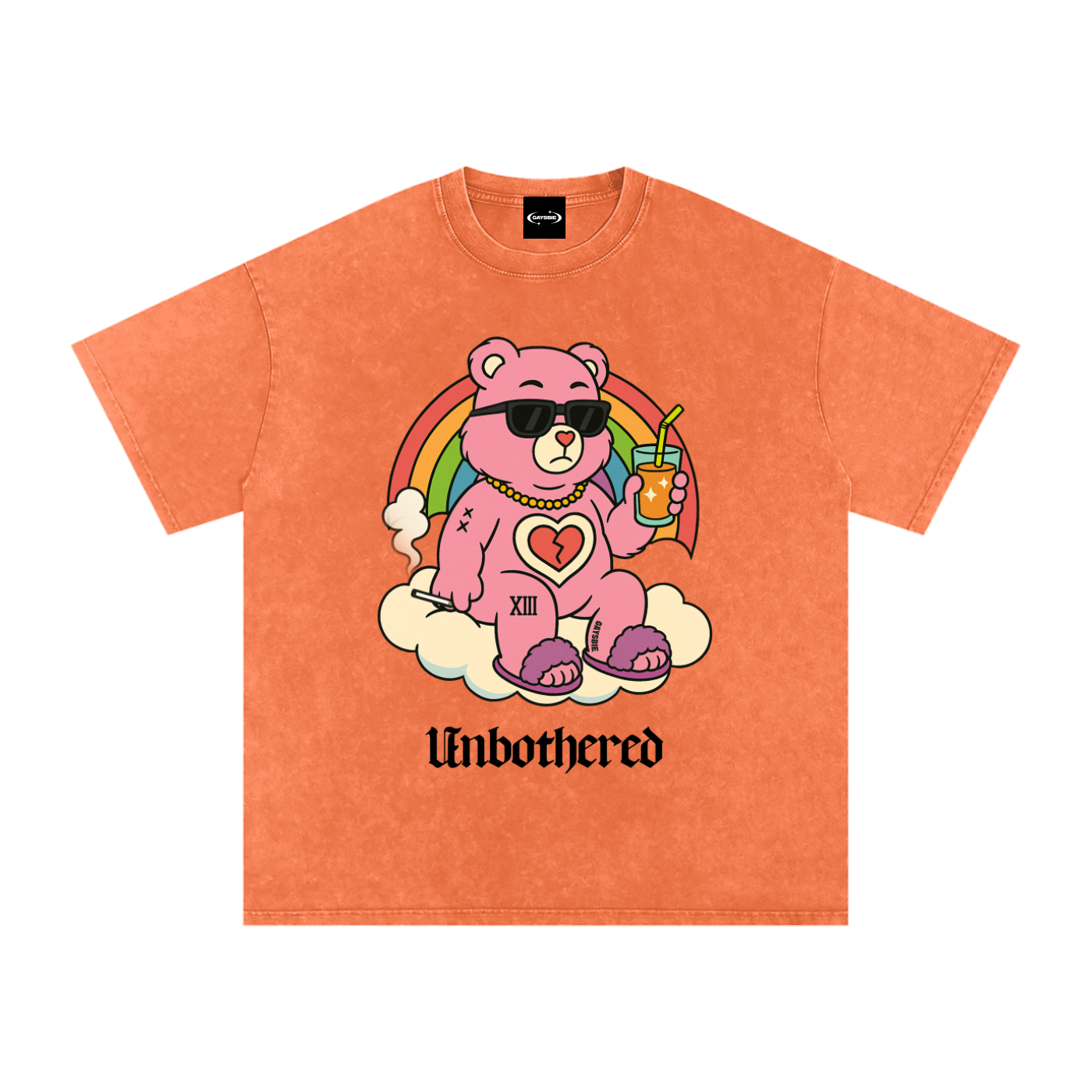Oversize Tee MANGO / S UNBOTHERED BEAR Premium Oversized Tee ~ GAYSBIE PREMIUM MATERIALS