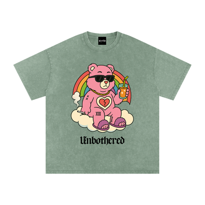 Oversize Tee MINT / S UNBOTHERED BEAR Premium Oversized Tee ~ GAYSBIE PREMIUM MATERIALS