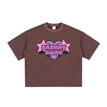 Ume Purple / S Vintage Washed Boxy T-Shirt ODMPOD