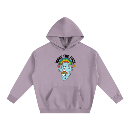 Premium Hood GRAPE / S WHAT THE FUCK BEAR Heavy Fleece Hoodie ~ GAYSBIE PREMIUM MATERIALS