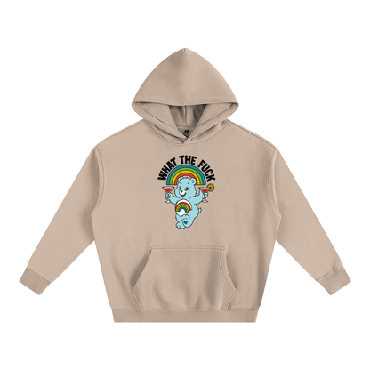 Premium Hood PEACHY / S WHAT THE FUCK BEAR Heavy Fleece Hoodie ~ GAYSBIE PREMIUM MATERIALS