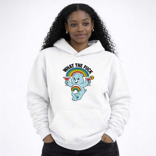 Premium Hood WHAT THE FUCK BEAR Heavy Fleece Hoodie ~ GAYSBIE PREMIUM MATERIALS