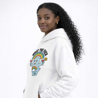 Premium Hood WHAT THE FUCK BEAR Heavy Fleece Hoodie ~ GAYSBIE PREMIUM MATERIALS