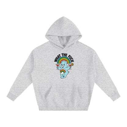 Premium Hood STONE / S WHAT THE FUCK BEAR Heavy Fleece Hoodie ~ GAYSBIE PREMIUM MATERIALS