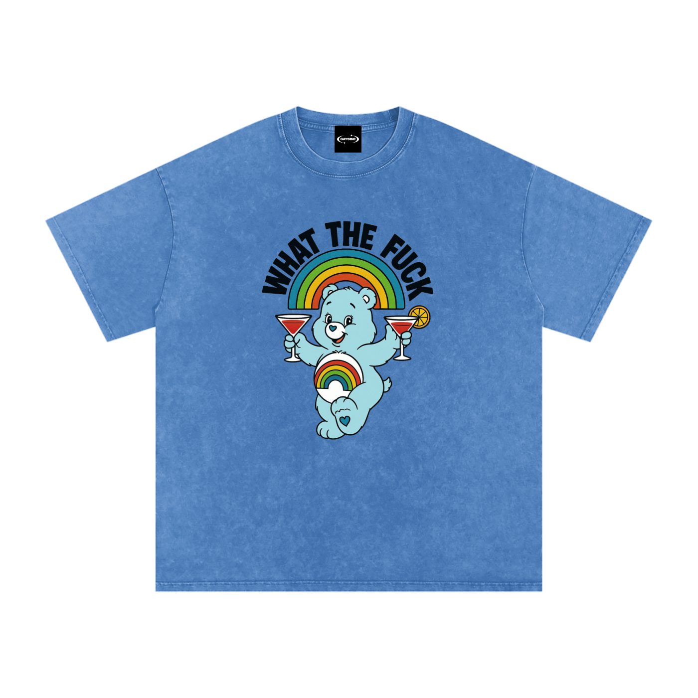 Oversize Tee OCEAN / S WHAT THE FUCK BEAR Premium Oversized Tee ~ GAYSBIE PREMIUM MATERIALS