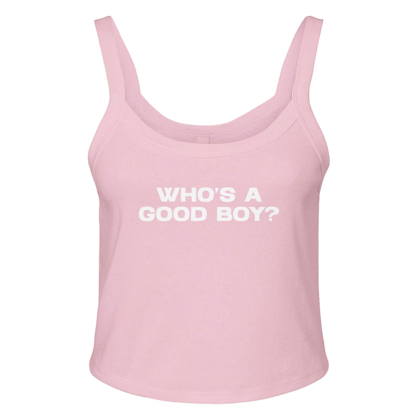 Ribbed Tank BUBBLEGUM / XS WHO'S A GOOD BOY? Baby Ribbed Tank ~ GAYSBIE GAYSBIE SHOP