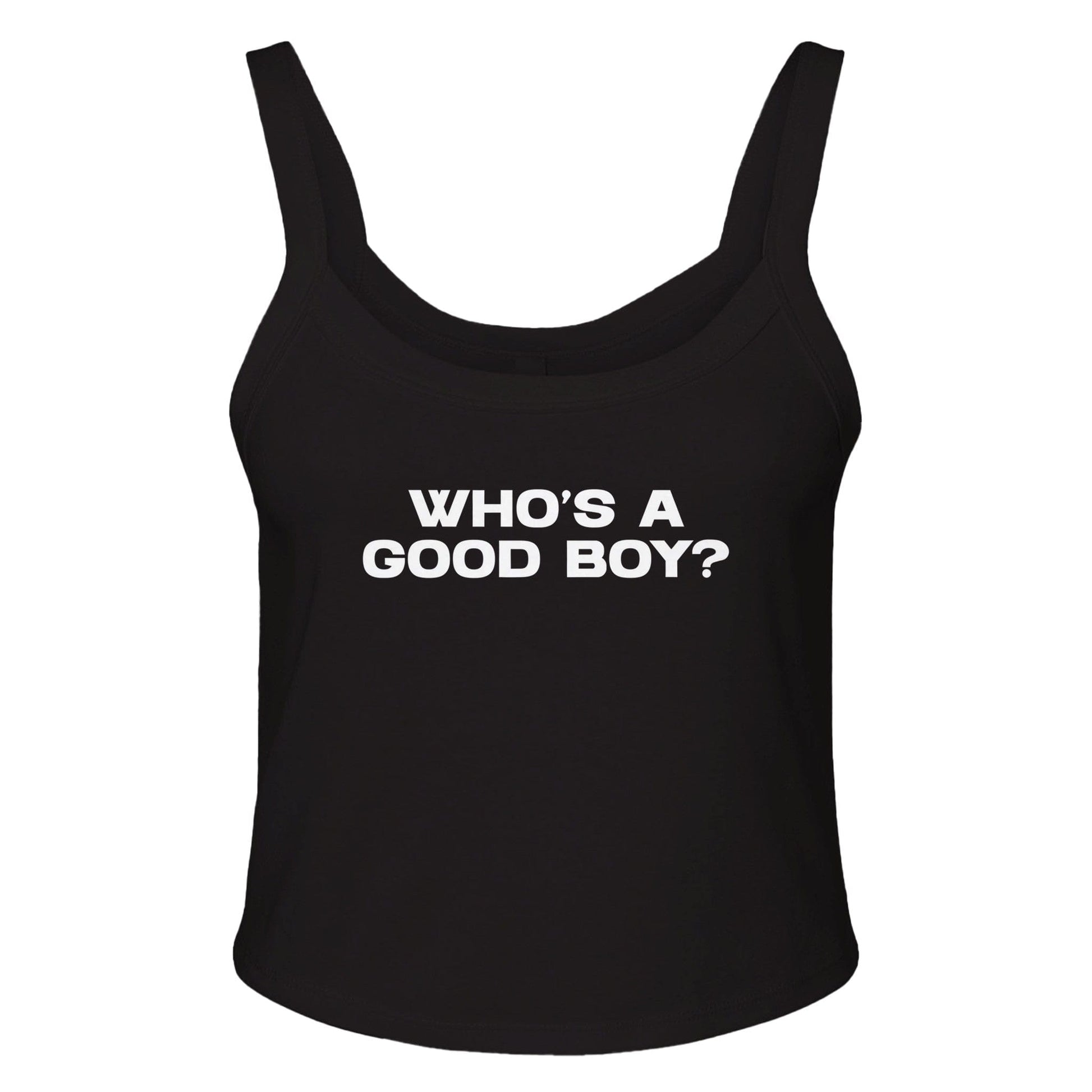 Ribbed Tank MIDNIGHT / XS WHO'S A GOOD BOY? Baby Ribbed Tank ~ GAYSBIE GAYSBIE SHOP
