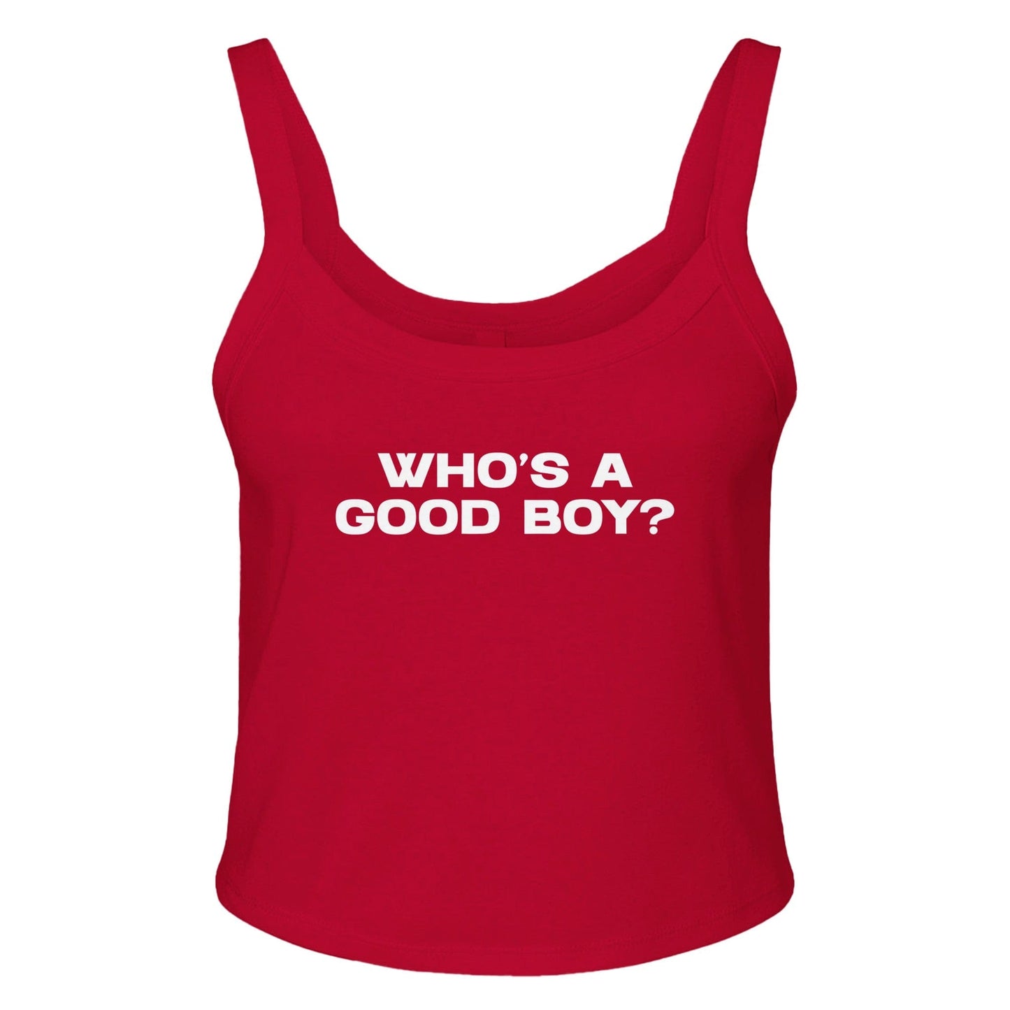 Ribbed Tank SPICY / XS WHO'S A GOOD BOY? Baby Ribbed Tank ~ GAYSBIE GAYSBIE SHOP