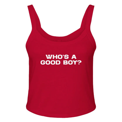 Ribbed Tank SPICY / XS WHO'S A GOOD BOY? Baby Ribbed Tank ~ GAYSBIE GAYSBIE SHOP