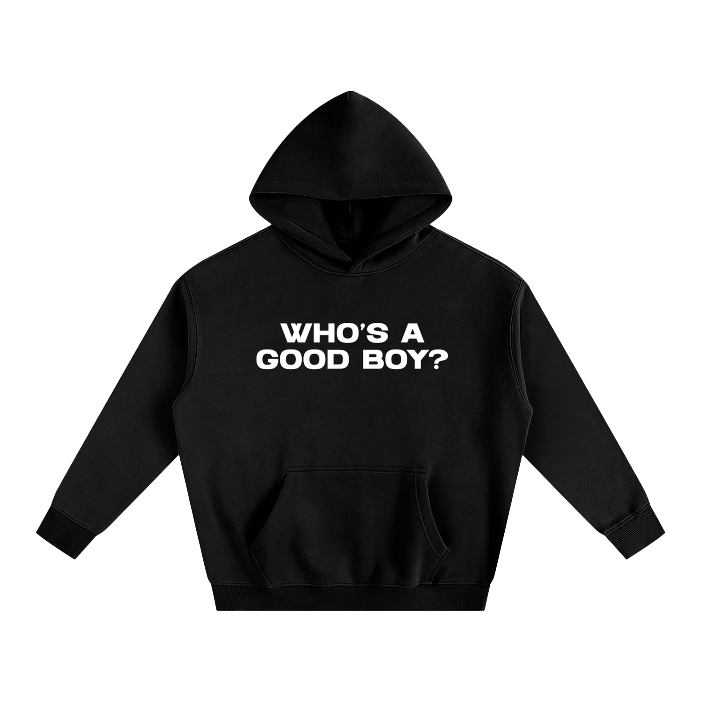 Premium Hood MIDNIGHT / S WHO'S A GOOD BOY? Heavy Fleece Hoodie ~ GAYSBIE PREMIUM MATERIALS