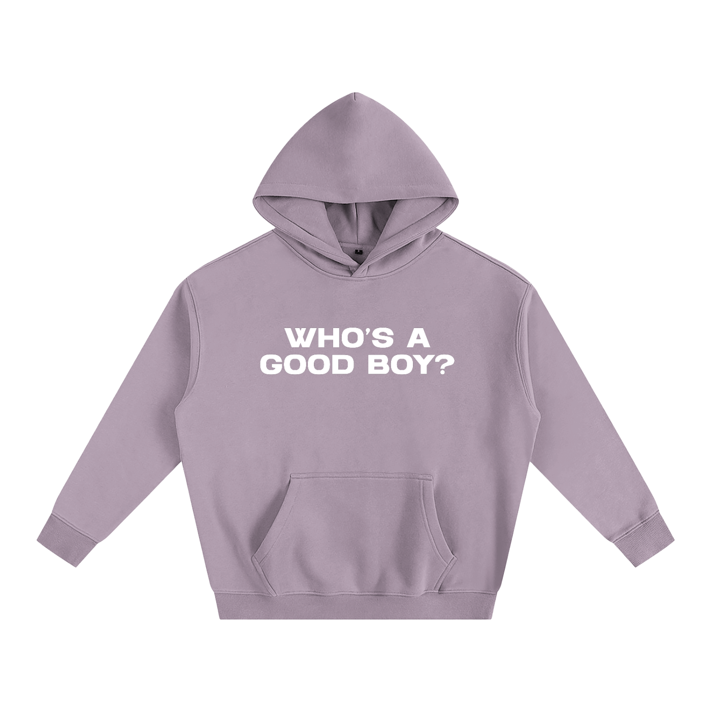 Premium Hood PLUM / S WHO'S A GOOD BOY? Heavy Fleece Hoodie ~ GAYSBIE PREMIUM MATERIALS