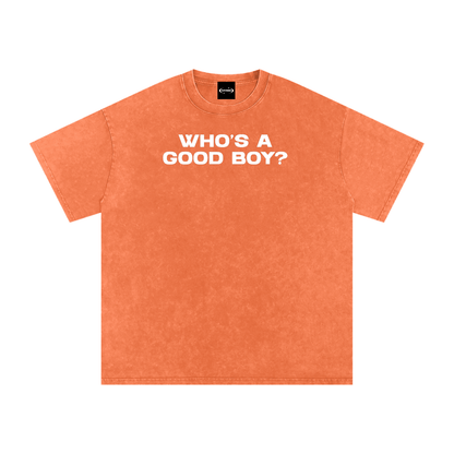 Oversize Tee TROPICAL / S WHO'S A GOOD BOY Premium Oversized Tee ~ GAYSBIE PREMIUM MATERIALS