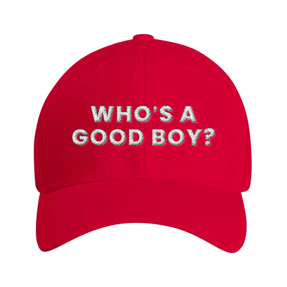 WHO'S A GOOD BOY? Embroidered Cap ~ GAYSBIE